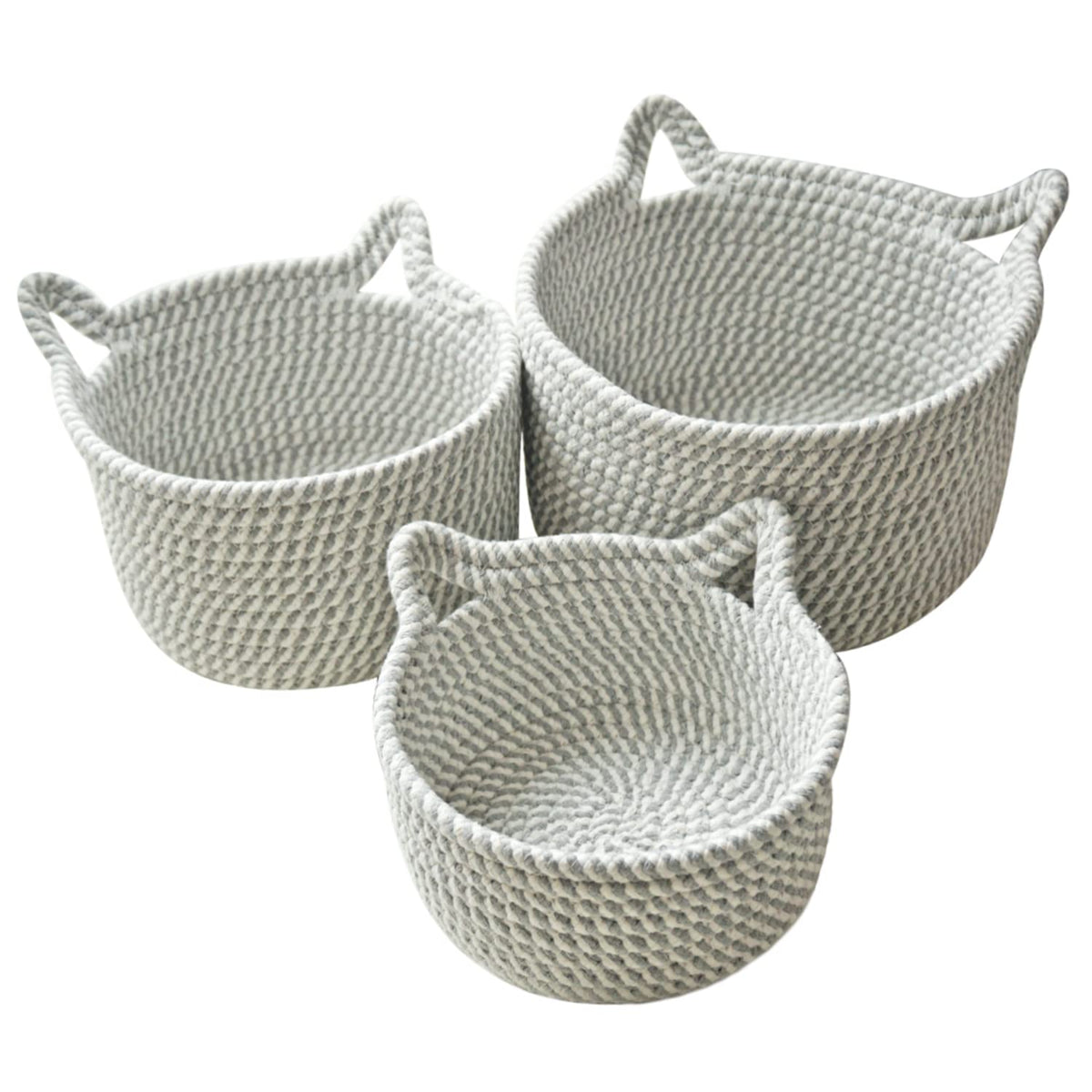 HENGYOU cat ears small basket ideal for nursery toy storage