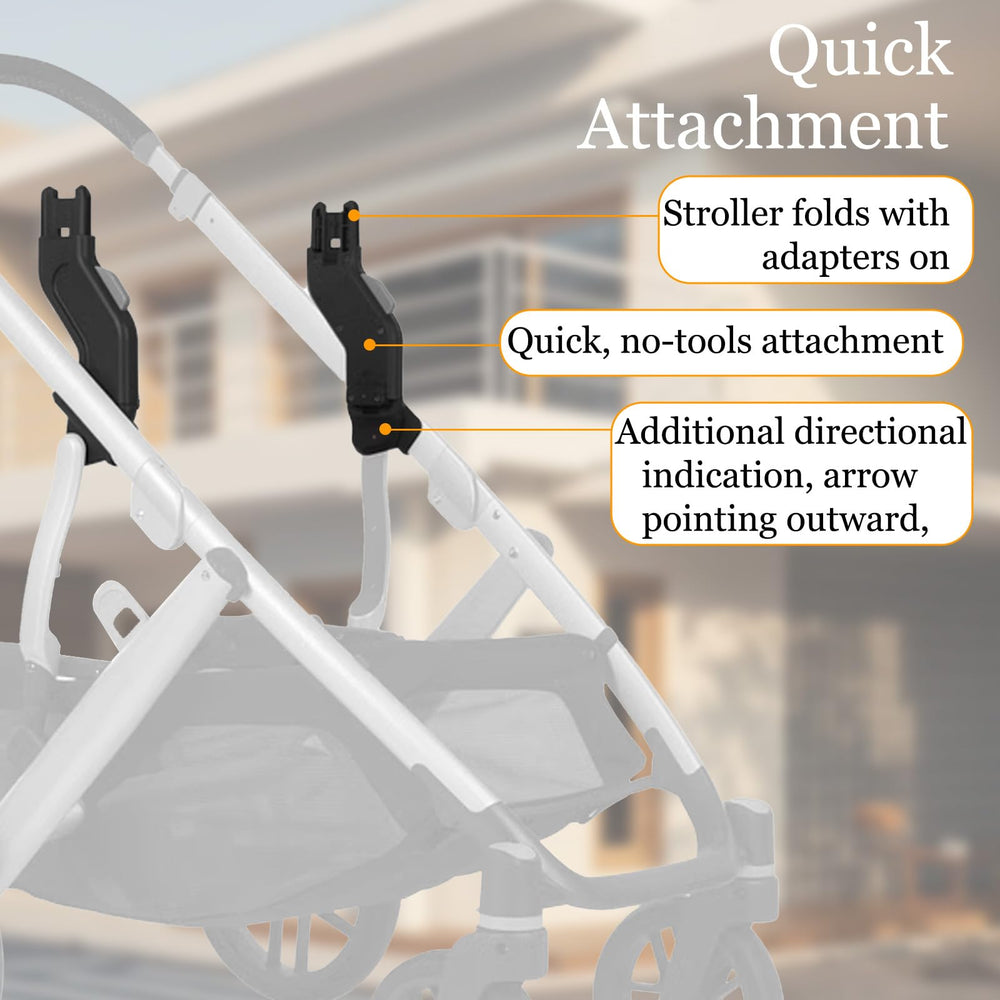 Henkgo upper adapter built from sturdy aluminum for durable stroller accessories