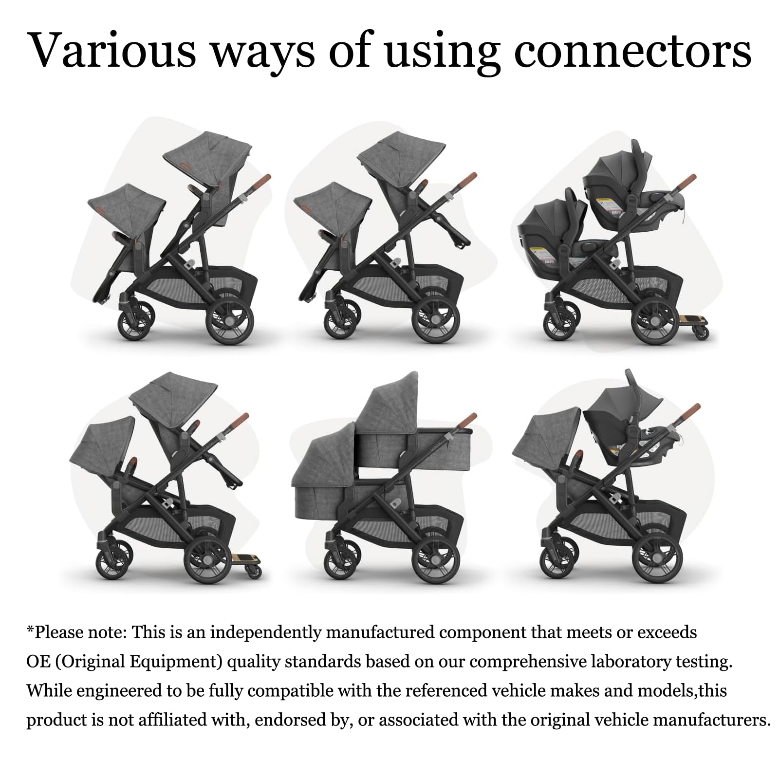 Henkgo upper adapter supports Aria attachment for extended stroller use