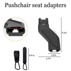 Henkgo upper adapter with toddler seat compatibility enables multiple arrangements