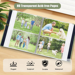 HenPisen archival pages with acid-free black paper help preserve photos.