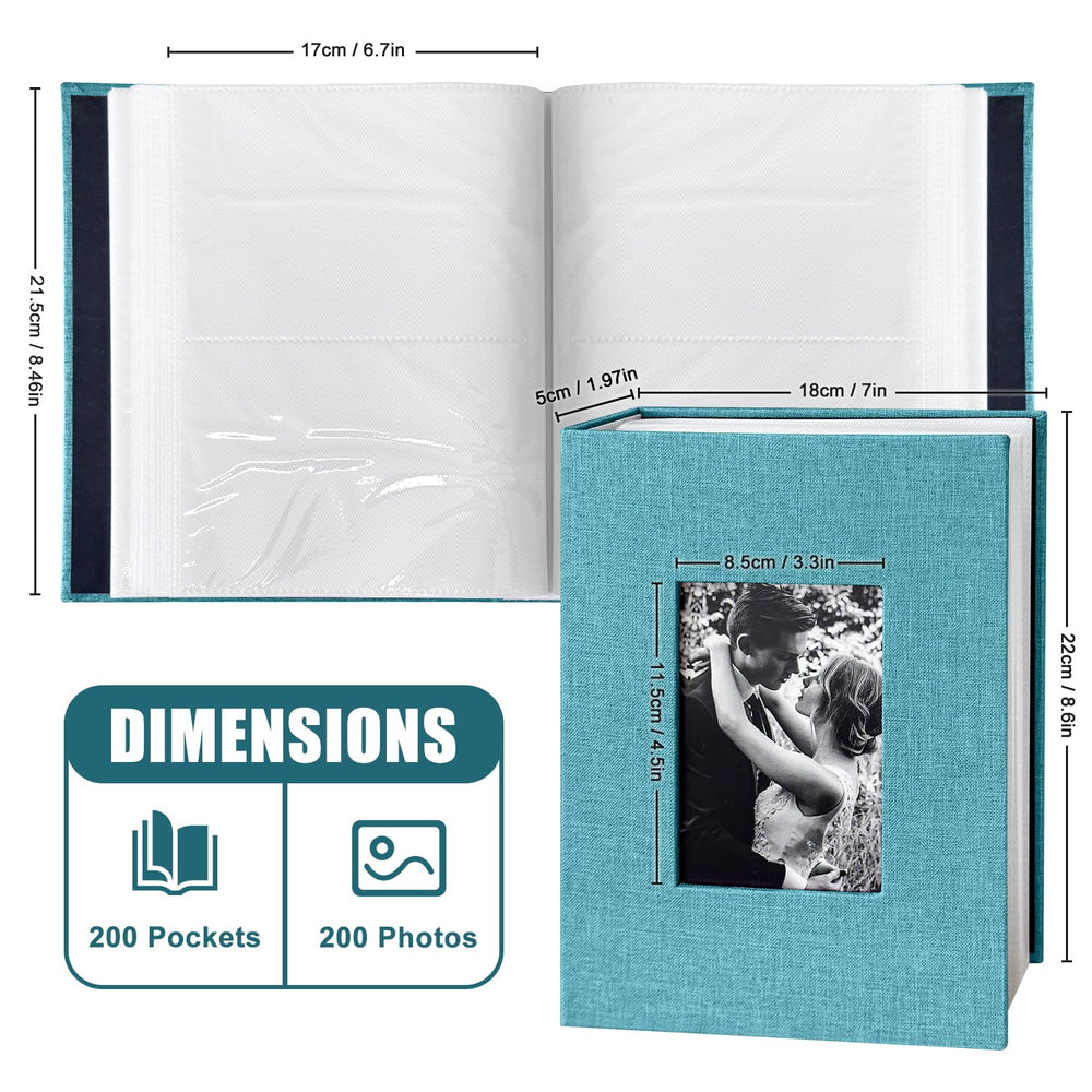 HenPisen 4x6 slip-in pockets for easy, clean photo organization.