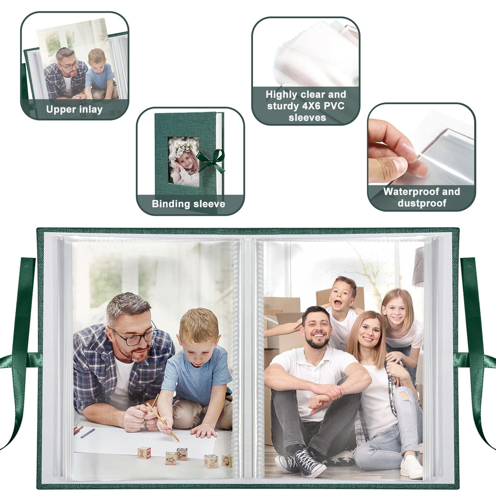 Linen hardcover provides a premium, durable display for memories