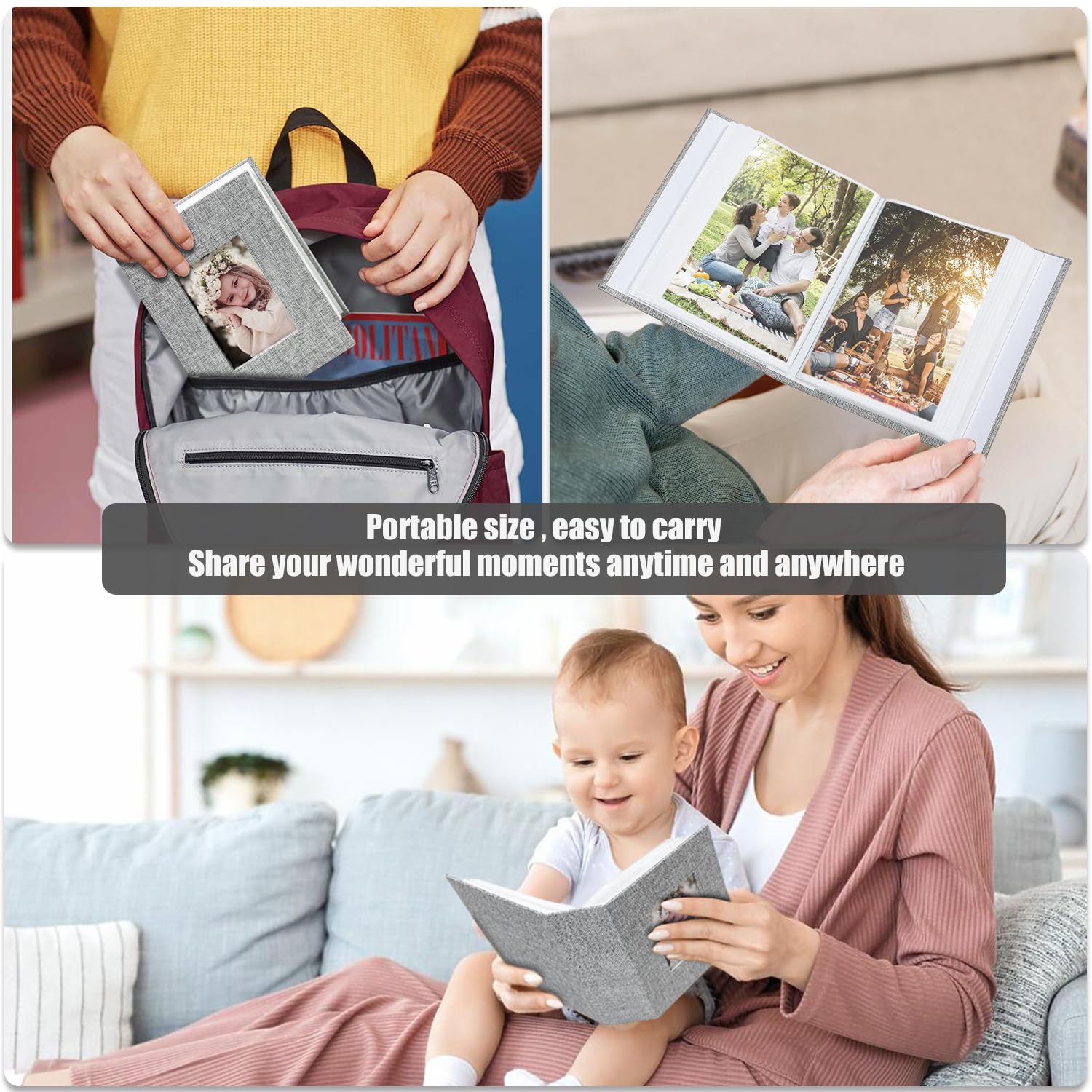 HenPisen photo album 4x6 baby first year keeps milestones organized.