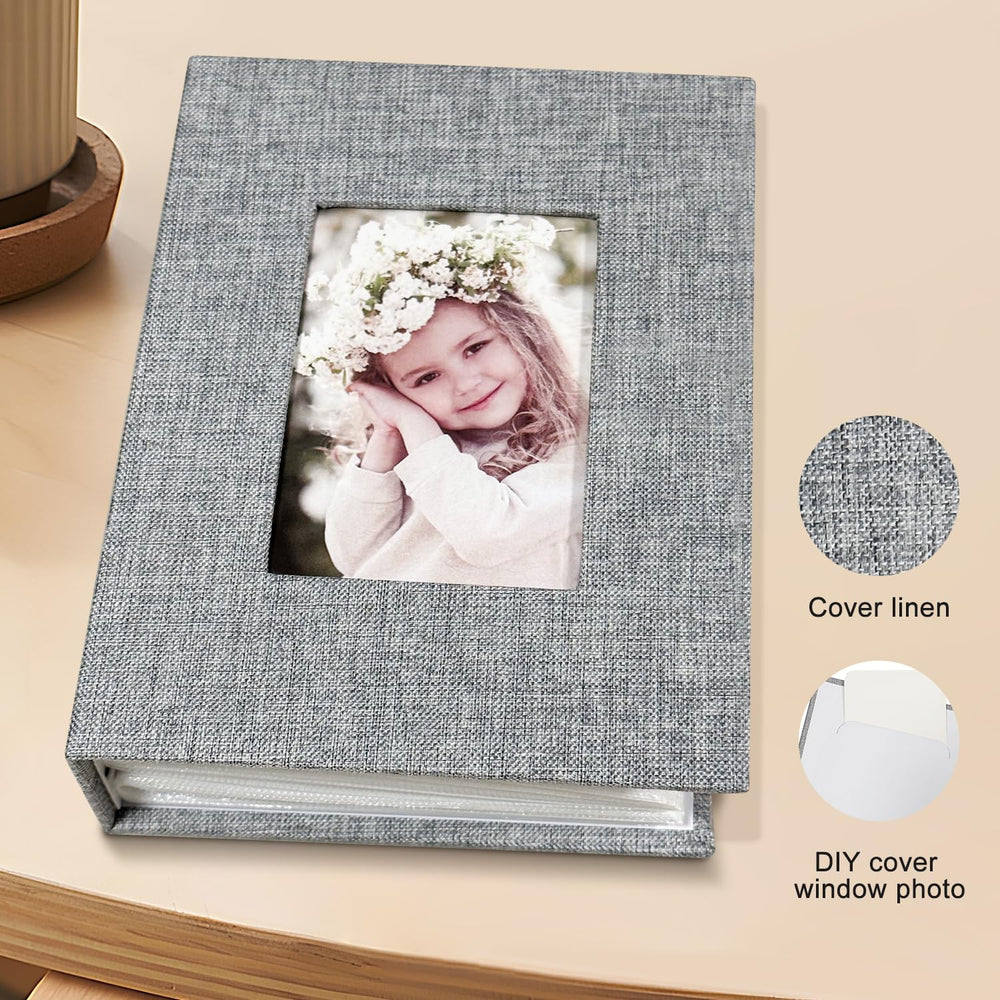 HenPisen photo album 4x6 pink pockets provide PVC-free protection with vibrant color.