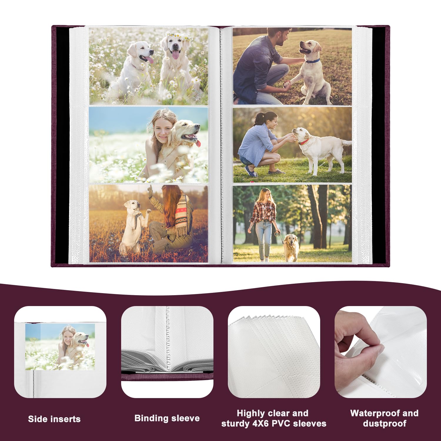 HenPisen Archival black pages protect photos while boosting contrast.