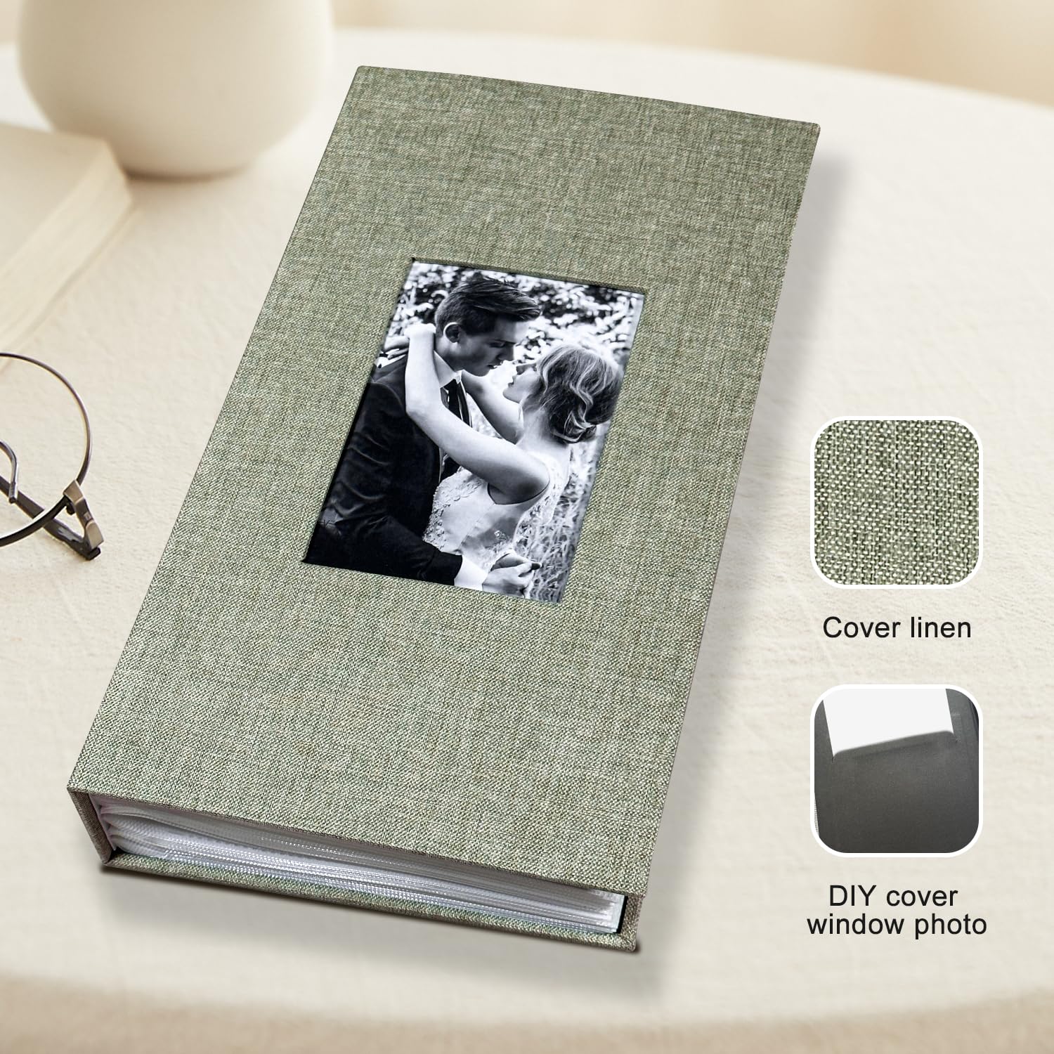 HenPisen photo album in grass-green cover adds a fresh touch to shelves.