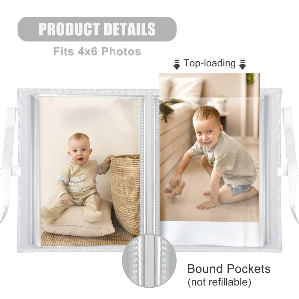 HenPisen Photo Album pink PVC-free pockets protect photos with vibrant color