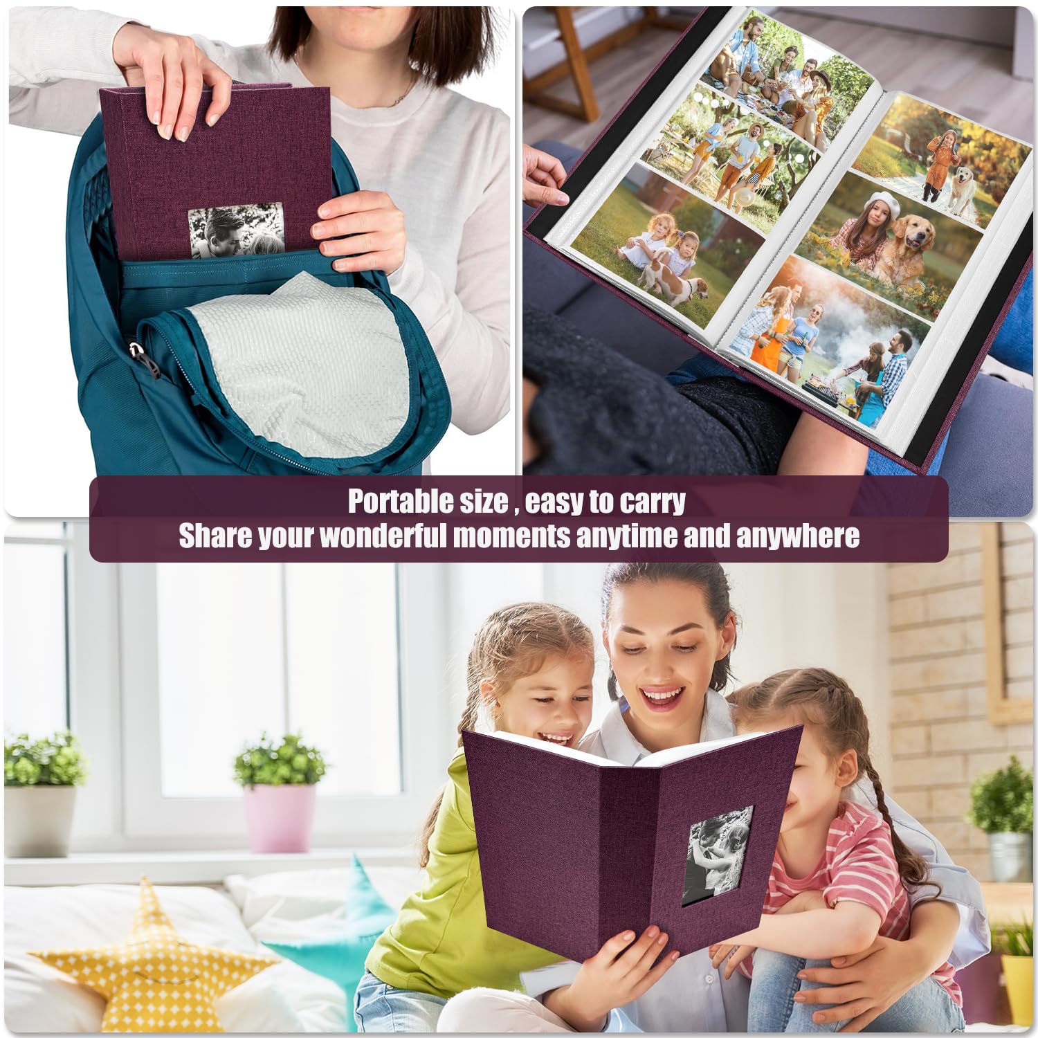 HenPisen Slip-in pockets enable quick, clean photo insertion.