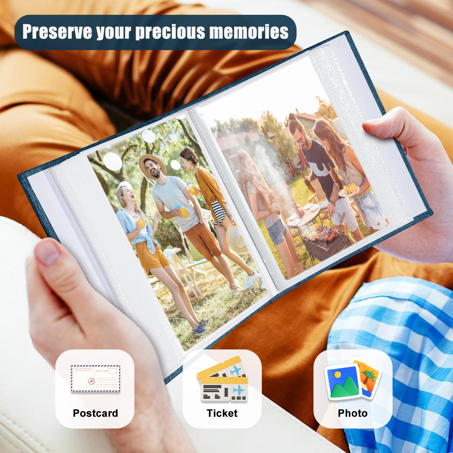 HenPisen Top-loading design enables quick photo insertion and organized chronology.