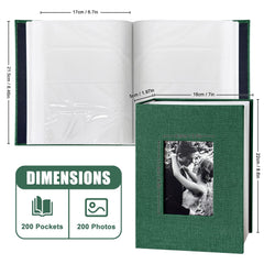 HenPisen slip-in pockets keep 4x6 photos neatly arranged and protected