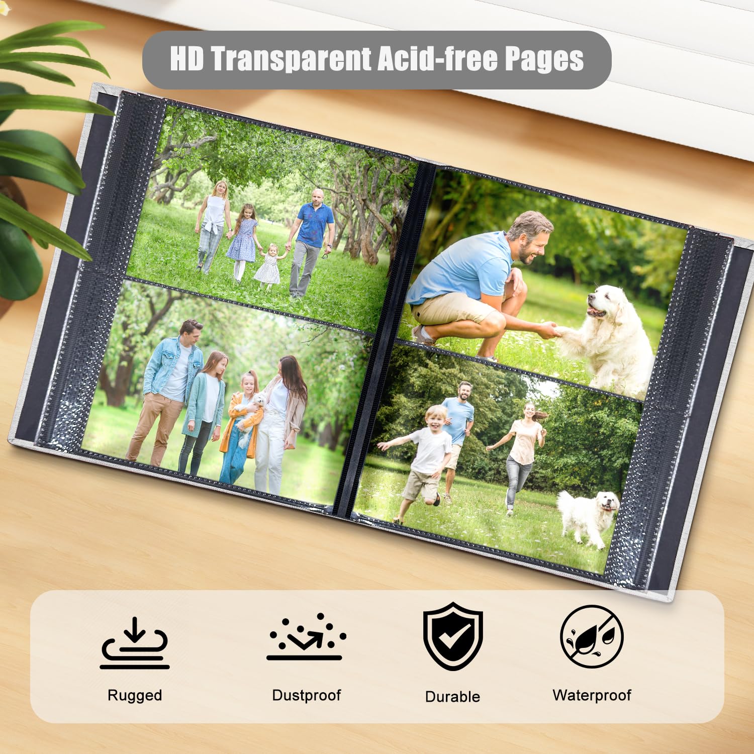 HenPisen slip-in pockets for quick, secure photo insertion