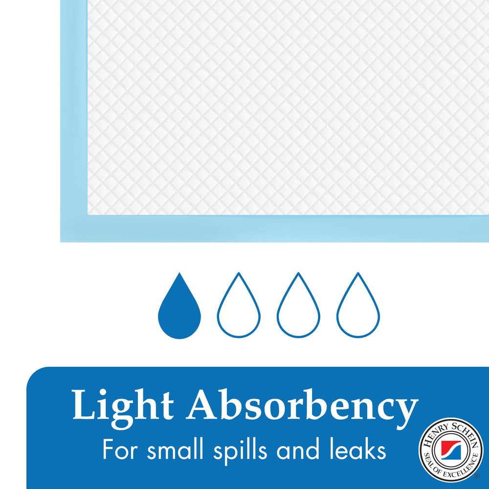 Henry Schein underpad absorbent core controls light moisture.
