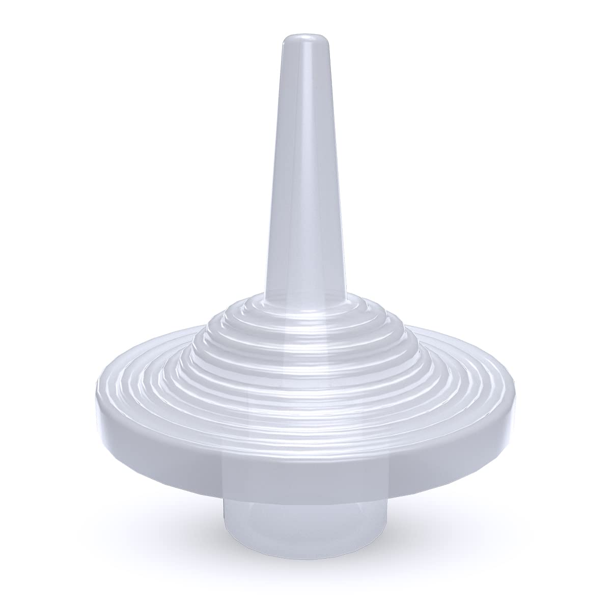 Henry's Easy-Grip Nipple Medium in clear silicone with ridged grip pad for tiny paws.