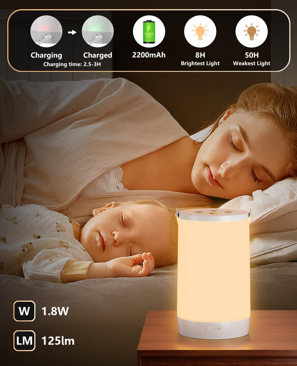 Hensam color-changing night light cycling through vibrant tones.