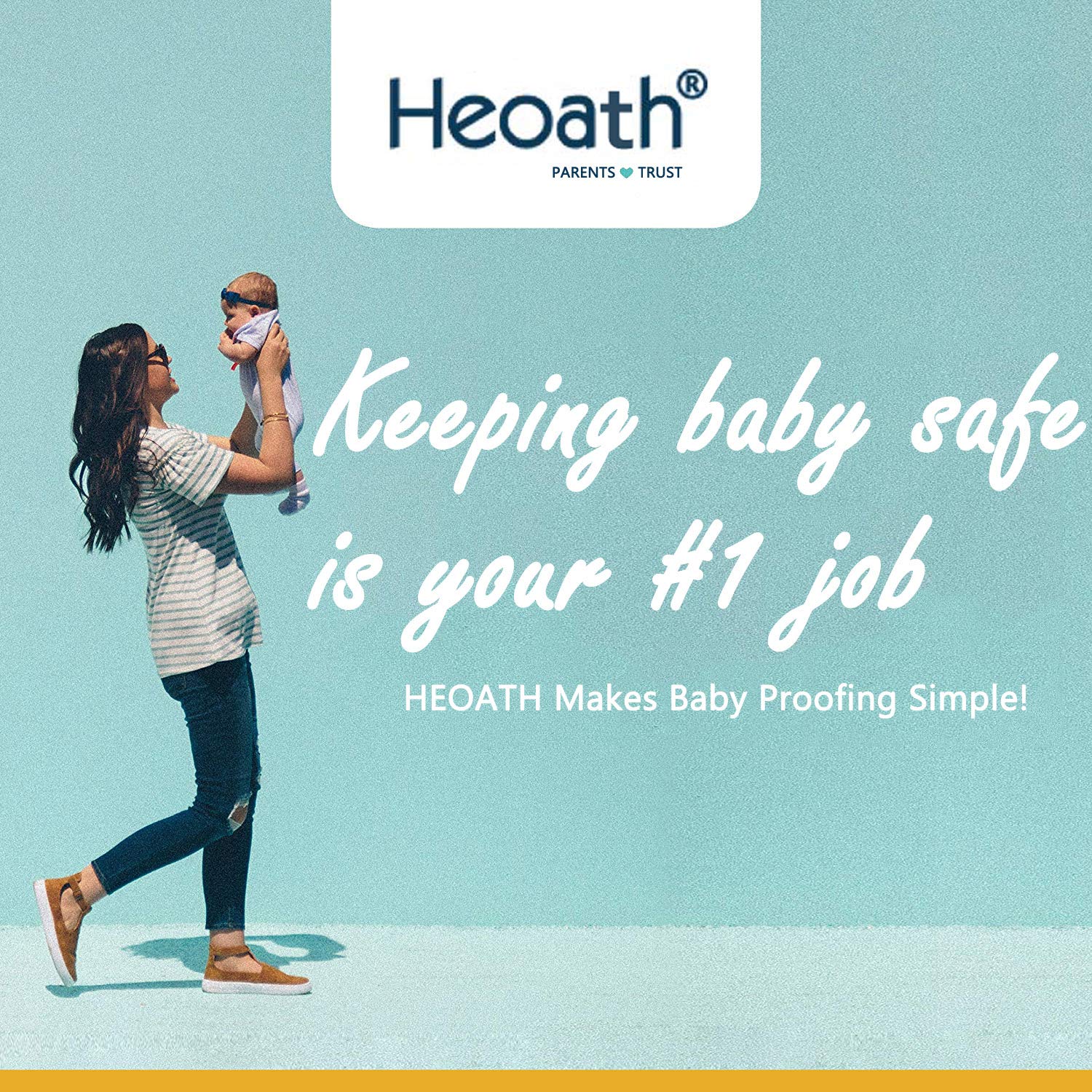 HEOATH adhesive installation is tool-free and simple