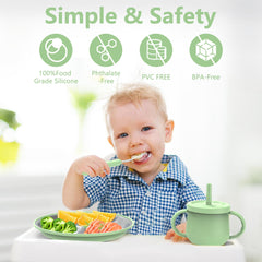 Hepotk adjustable bib helping keep clothes clean during feeding.