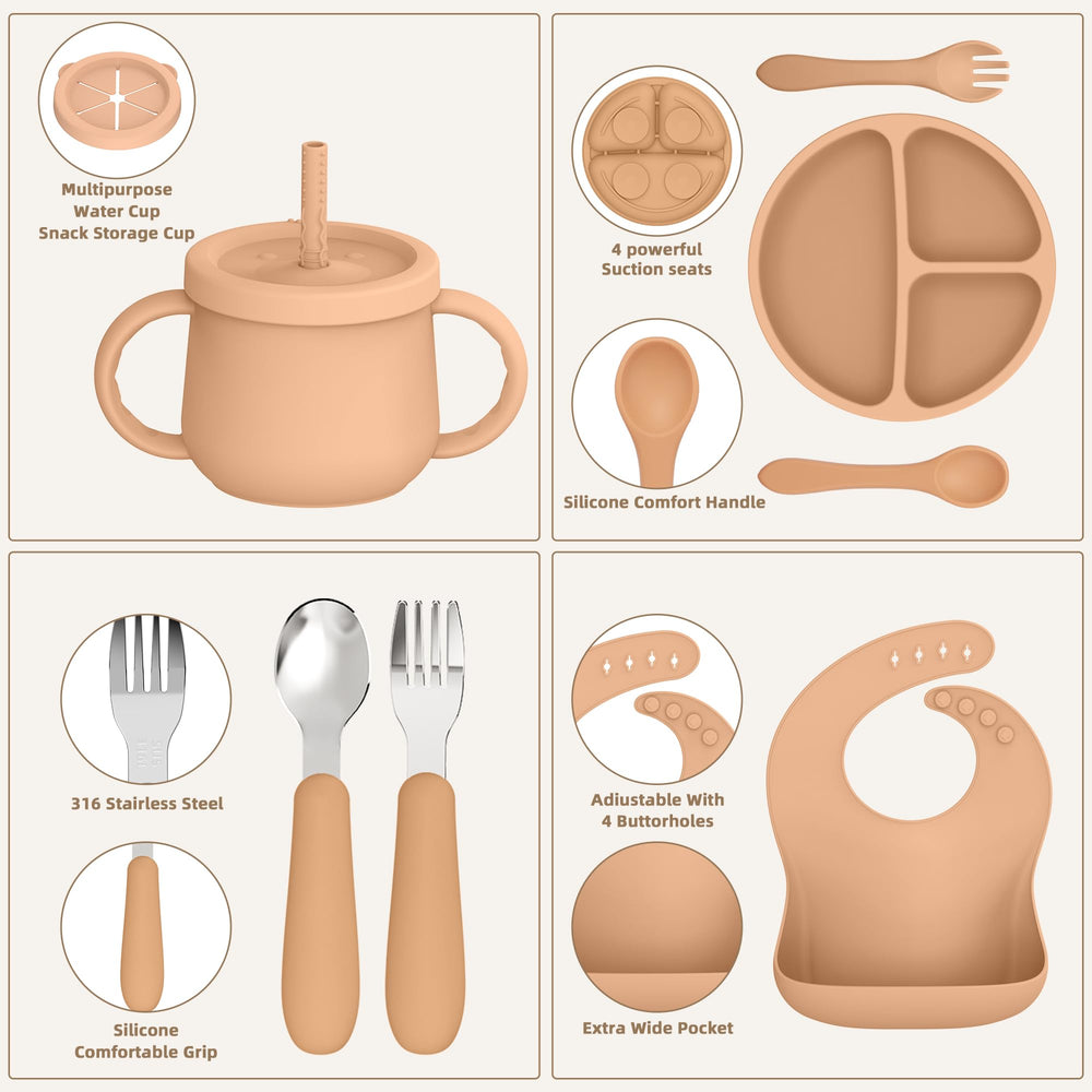 Hepotk silicone sippy cups for kids' independent drinking