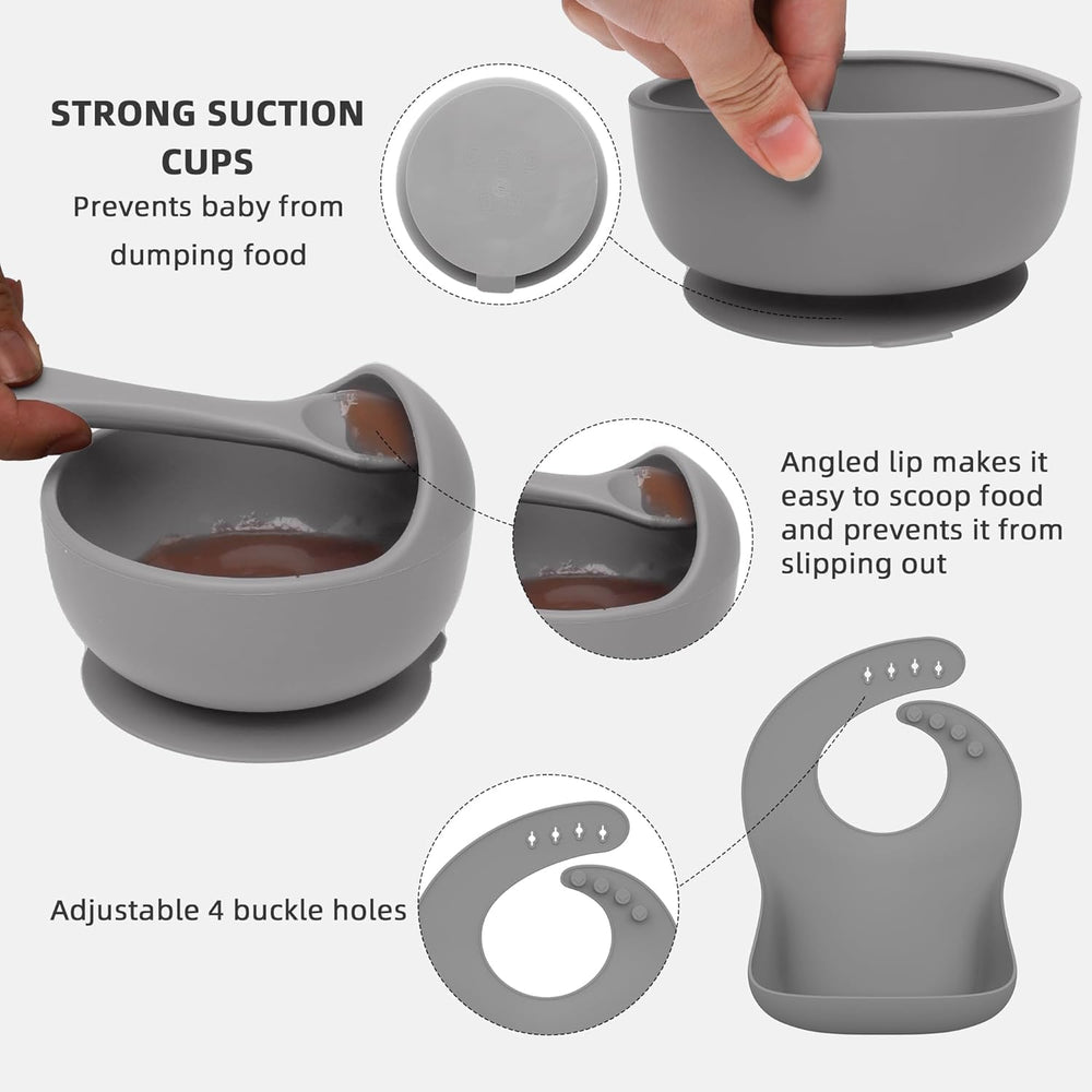 Hepotk silicone spoons and forks support safe, self-feeding for little hands