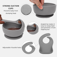 Hepotk silicone spoons and forks support safe, self-feeding for little hands