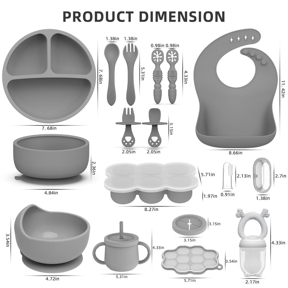 Hepotk silicone trays aid portioning and steady serving for independent eating