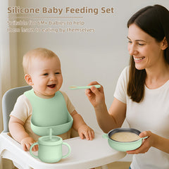 Hepotk spoons and forks with stainless steel cores for durable feeding