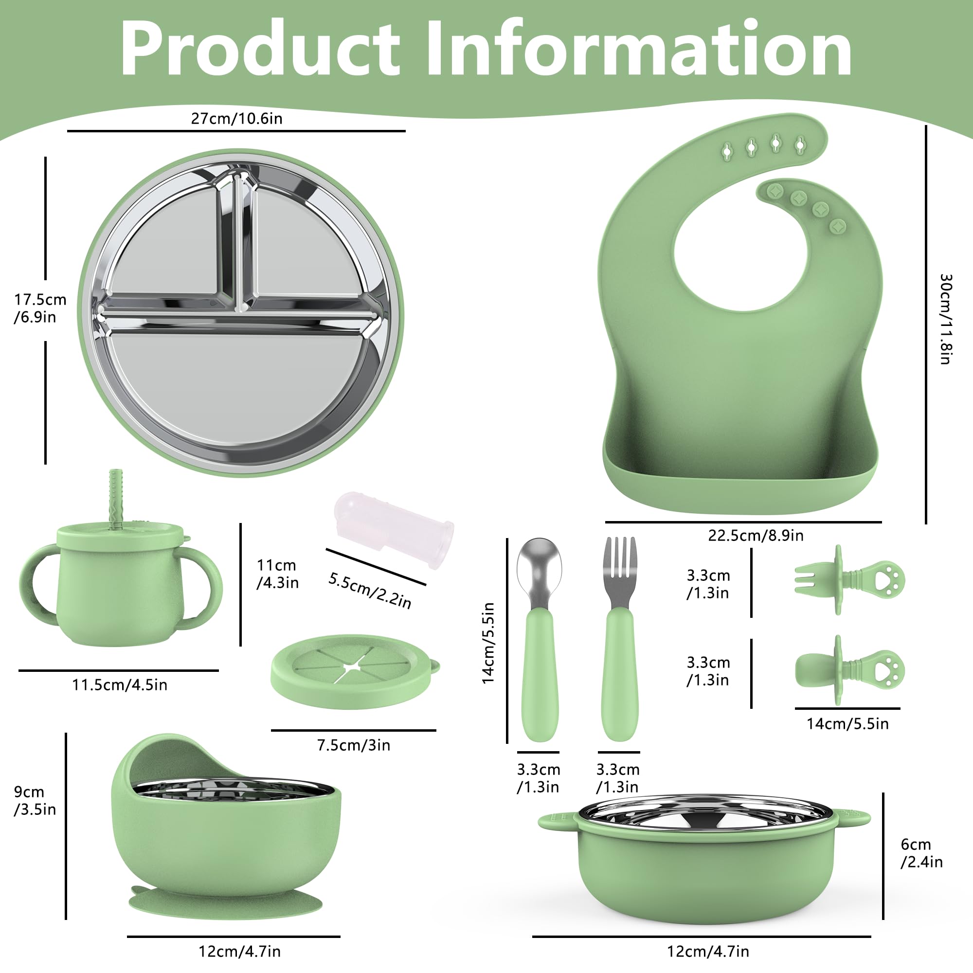 Hepotk toddler forks and spoons designed for early solid foods transition.
