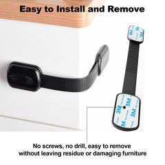 heqxwl adhesive pads secure locks without tools or drilling.