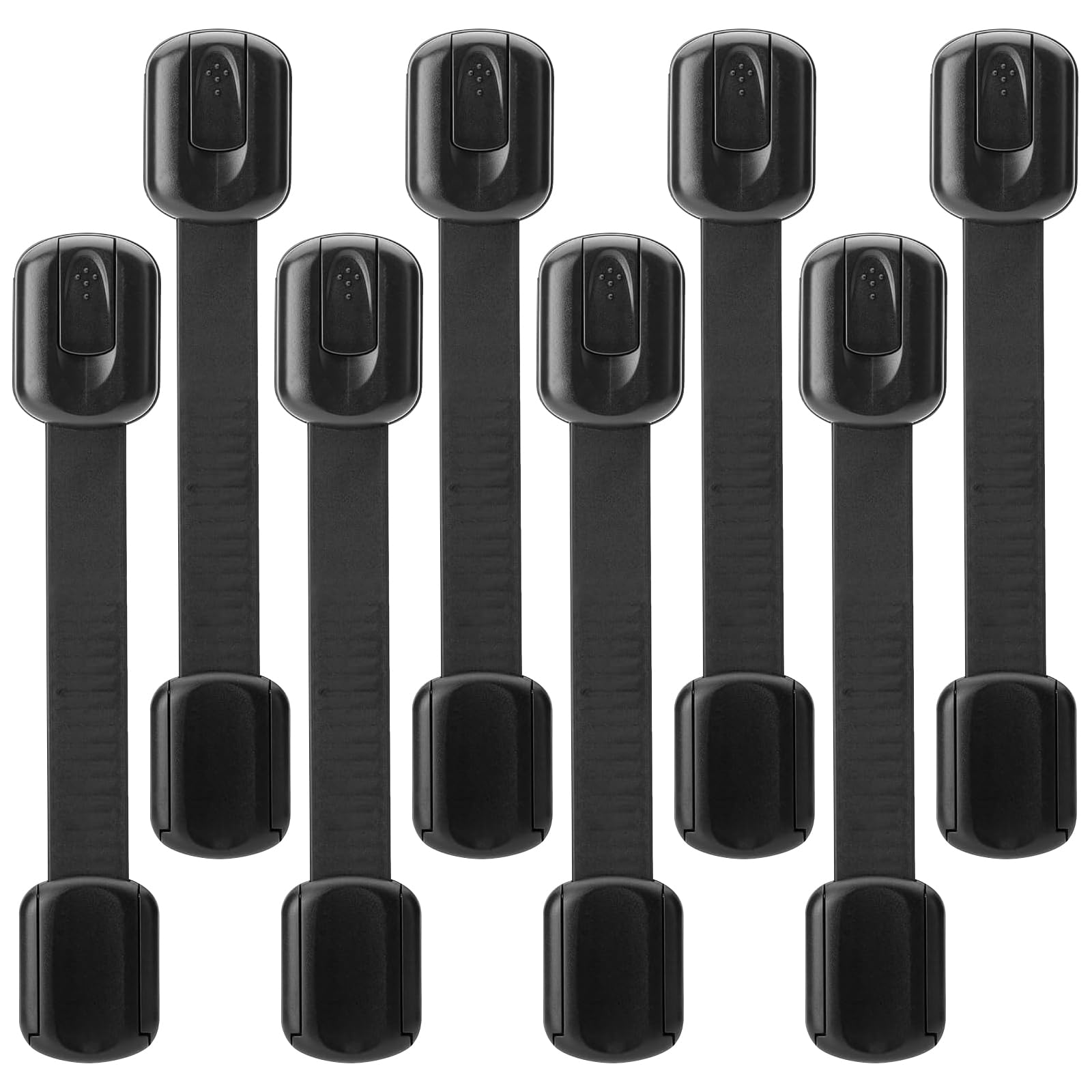 heqxwl 8-pack child safety lock shown on a drawer for safer access.