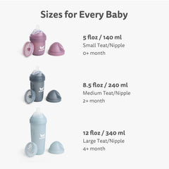 Herobility large-size nipple pack demonstrates compatibility with Herobility and Eco Baby bottles.