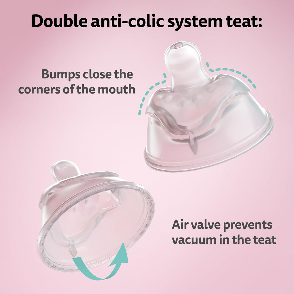 Herobility teat with breast-like shape encourages natural latch and acceptance