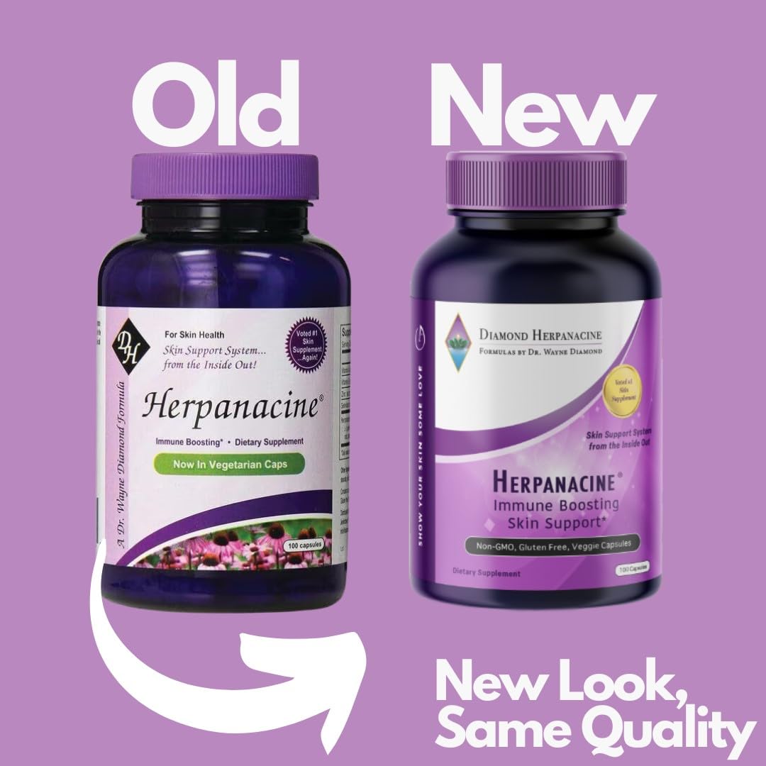 Herpanacine Diamond immune support capsules promote internal wellness and resilience.