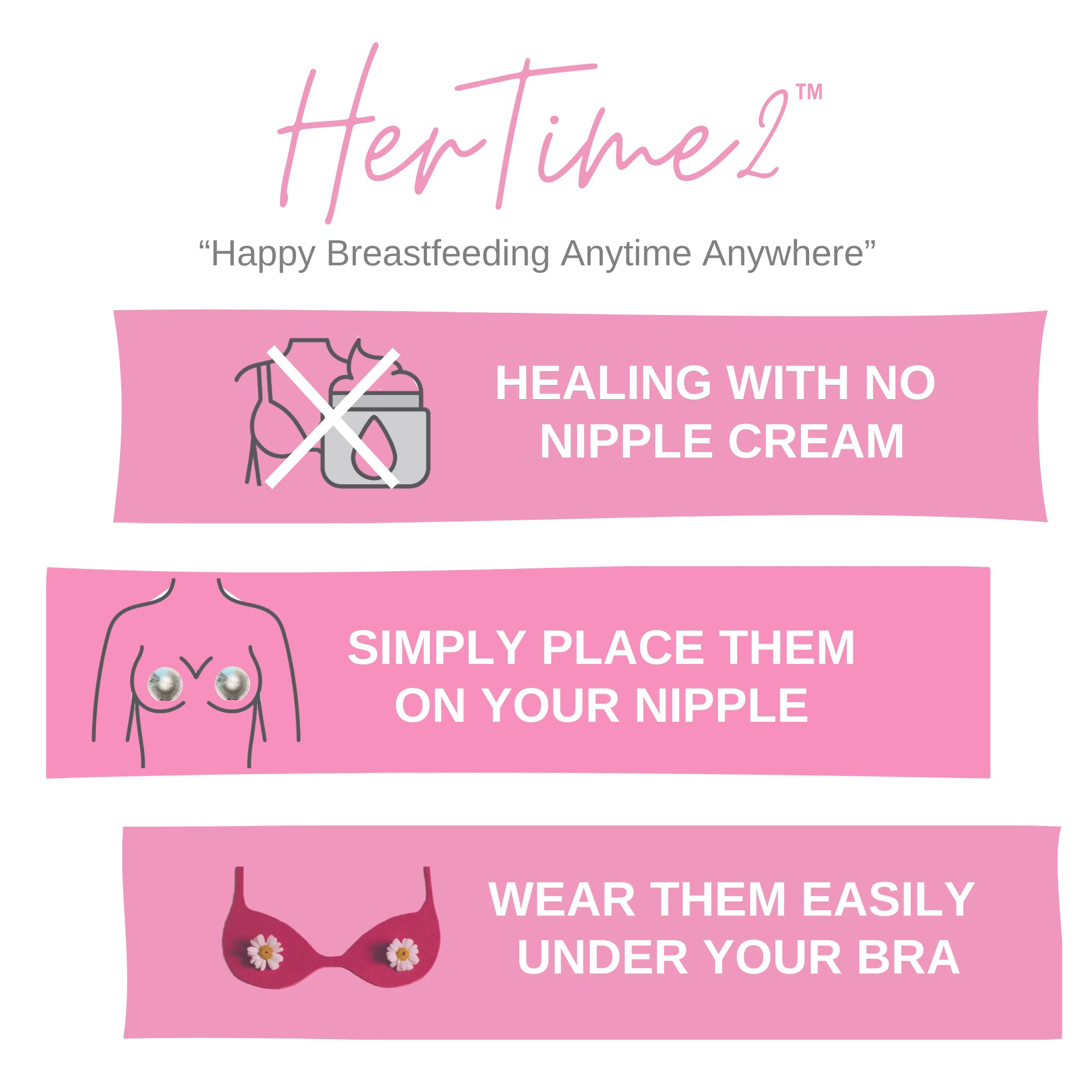 HerTime2 Silver Nursing Cups are nickel-free and metal tested