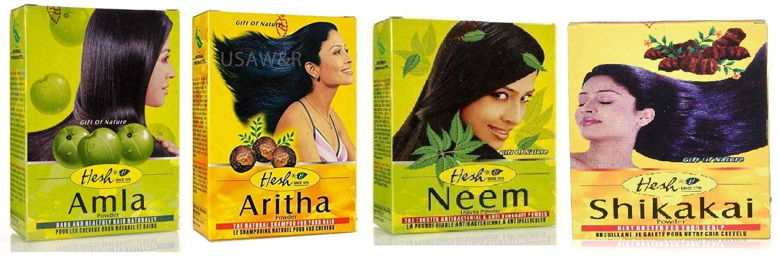 Hesh Amla powder 100g for nourished, shiny hair and healthy scalp.