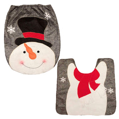 HESHIFENG Christmas snowman bathroom rug offers soft warmth and holiday style.