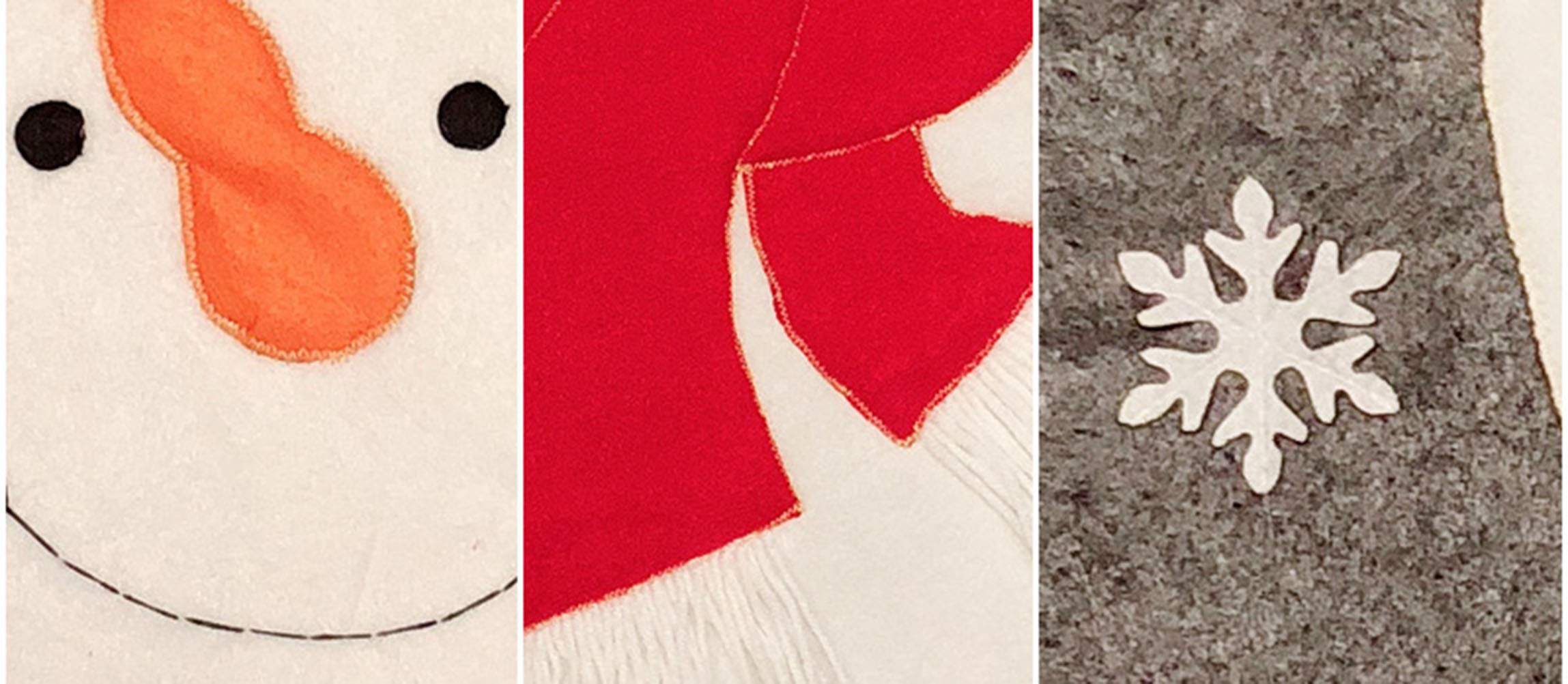 HESHIFENG Snowman bathroom set ties the look together for Christmas decor.