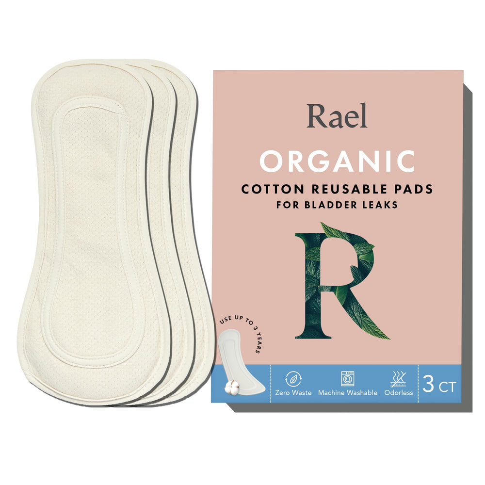 Hesta Rael reusable pads with organic cotton cover offering breathable comfort for daily wear.