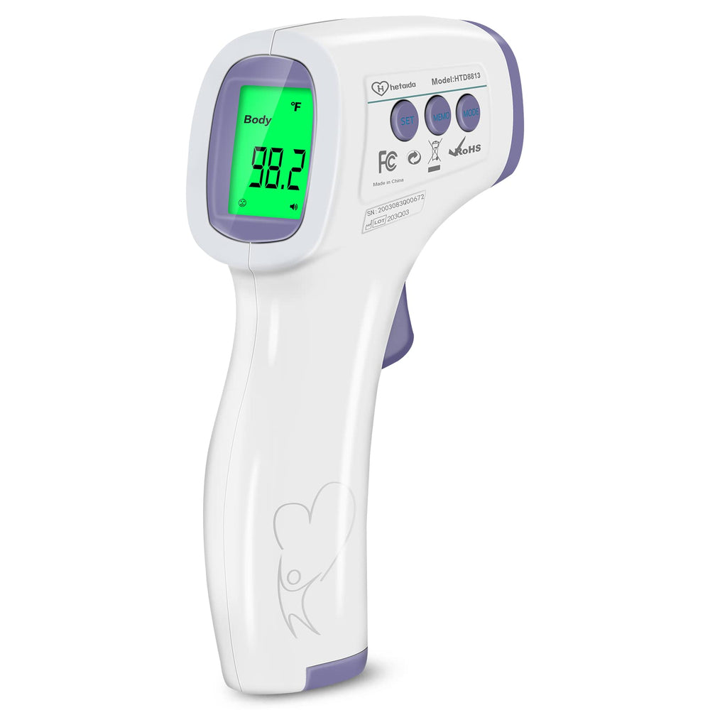 Hetaida fever alarm and auto-shutoff features for safe monitoring.