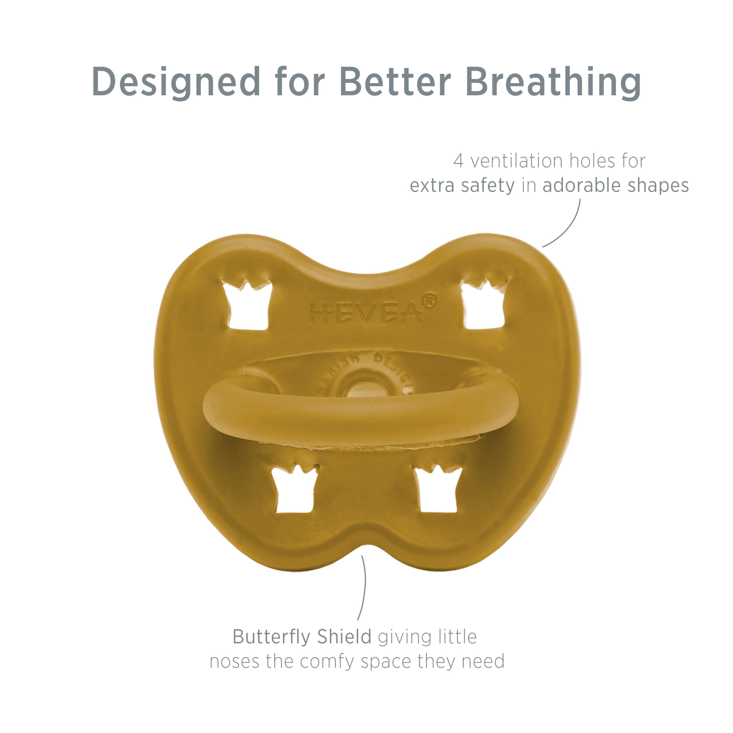 HEVEA natural rubber teat provides a soft, gentle touch for baby comfort.