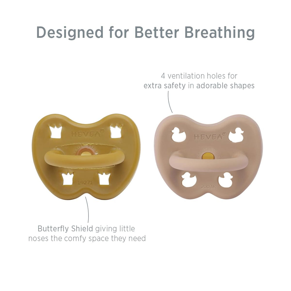 HEVEA natural rubber teat offers a gentle, skin-friendly soothing experience