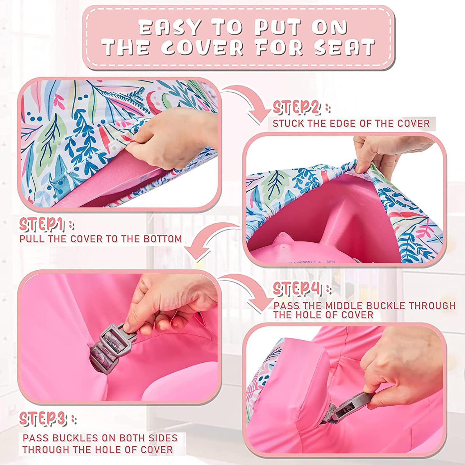 HEVOY fish scales pattern seat cover provides playful decor and protection.