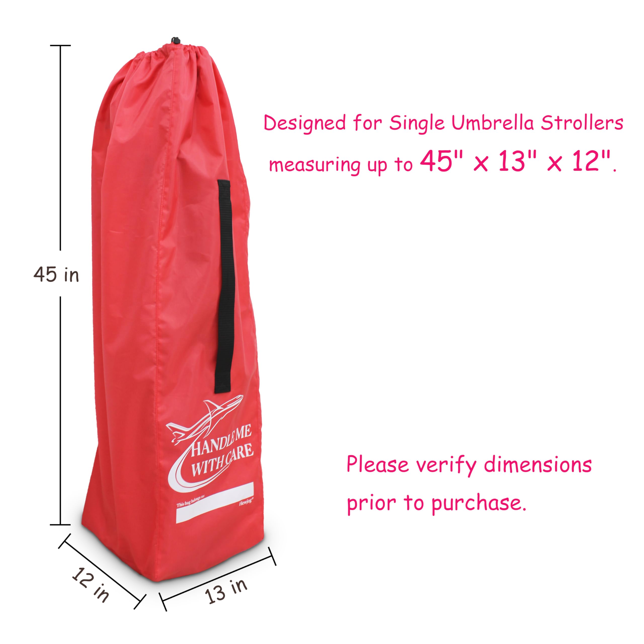 Hewjog bag features an ID/name box for quick recovery