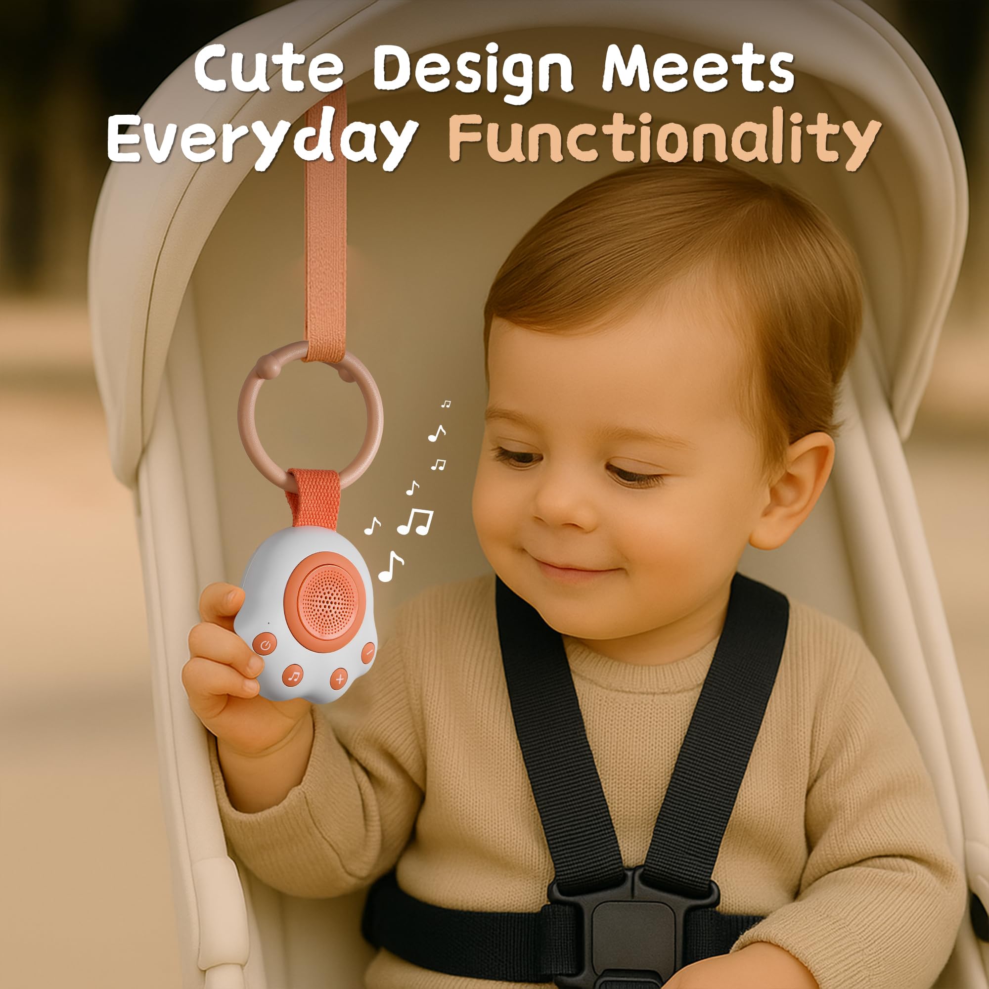 HEYAXA in-use on stroller demonstrates on-the-go sleep support