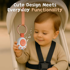 HEYAXA in-use on stroller demonstrates on-the-go sleep support
