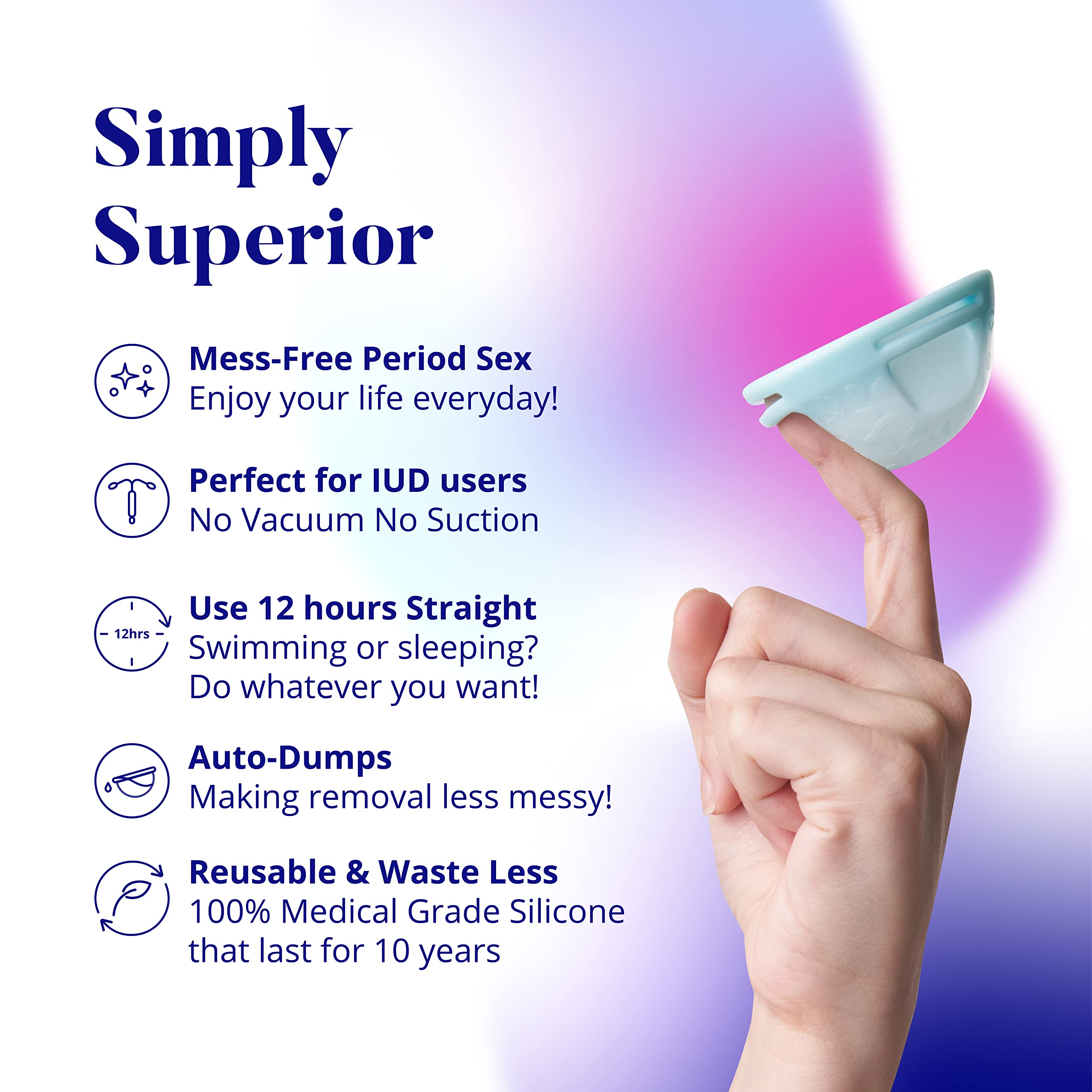 HeyHera period disc no-vacuum design reduces mess
