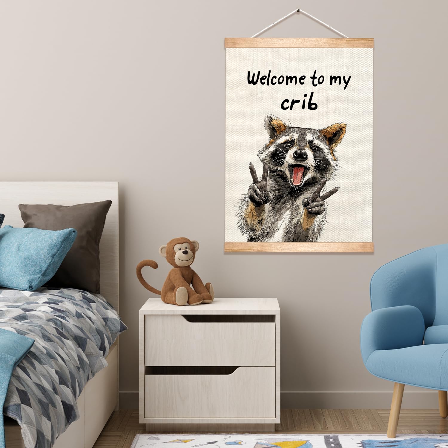 HEYJEEPER 14x18 canvas print on pine wood frame adds warmth