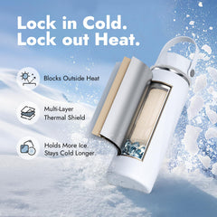 HEYTRIP cooler with lid open for easy filling and drip-free pouring
