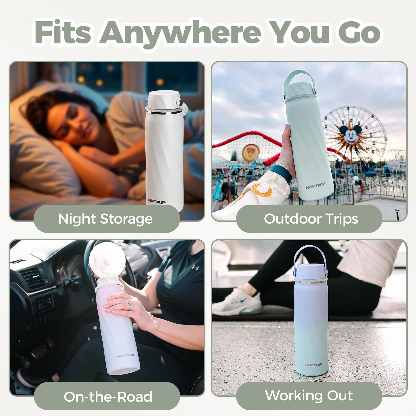 HEYTRIP bottle with stickers included for personalization