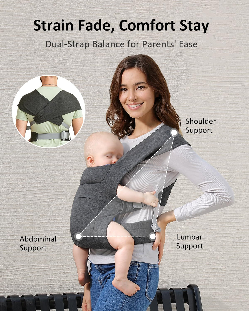 HEYVALUE adjustable buckle system enables easy one-handed put-on.