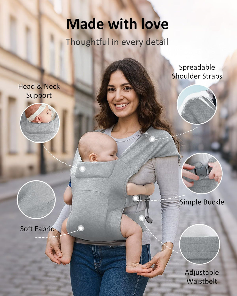 HEYVALUE breathable fabric close-up highlights soft touch and year-round comfort.